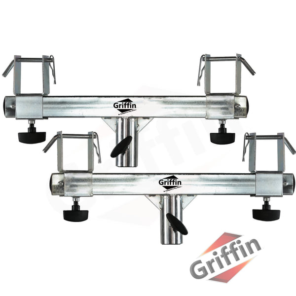 thumbnail image 2 of GRIFFIN T-Bar Support Cross Bar Mount For DJ Lighting Tripods – 2-Pack With Hardware 2 of 4
