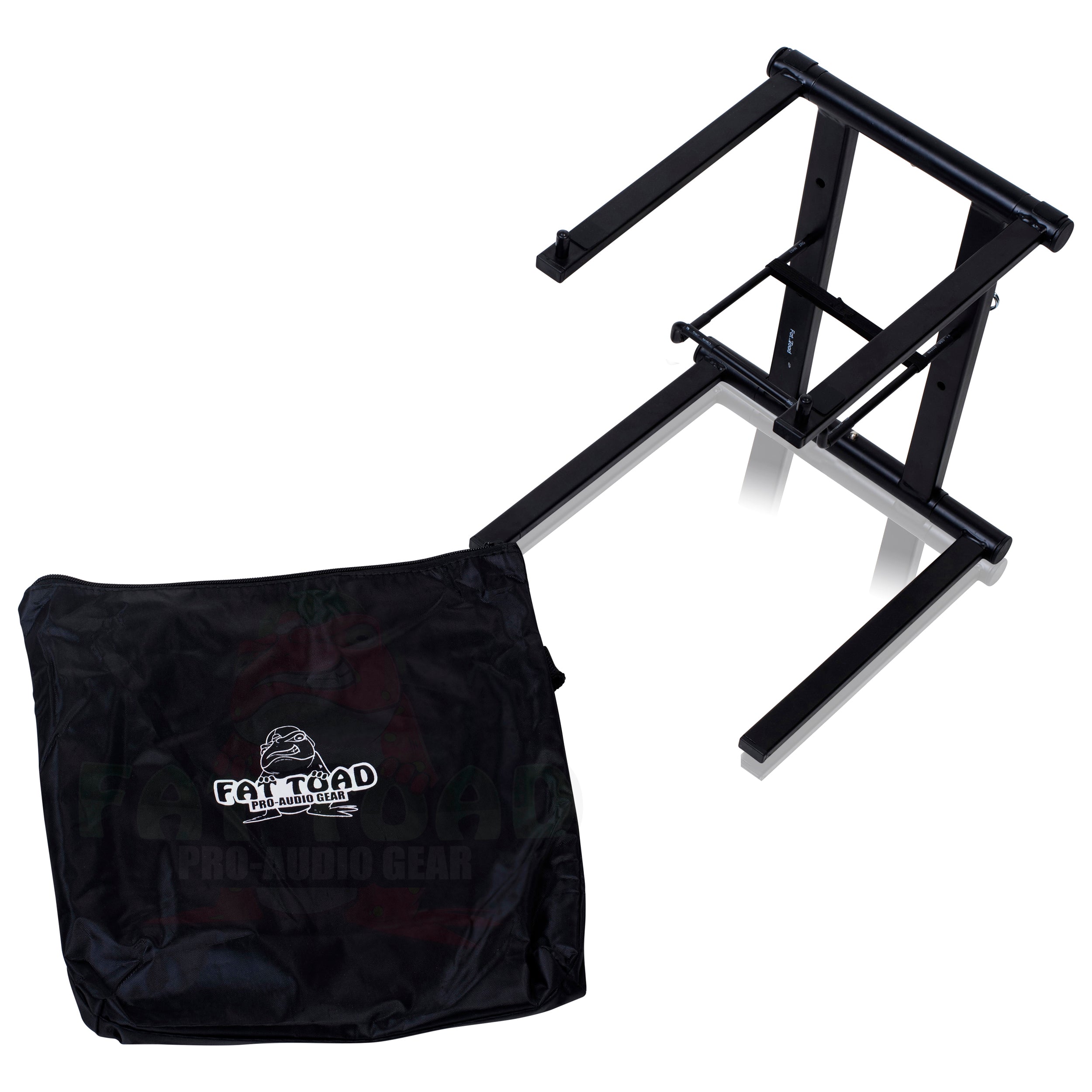 Folding DJ Laptop Stand with Tray Computer PC Mount