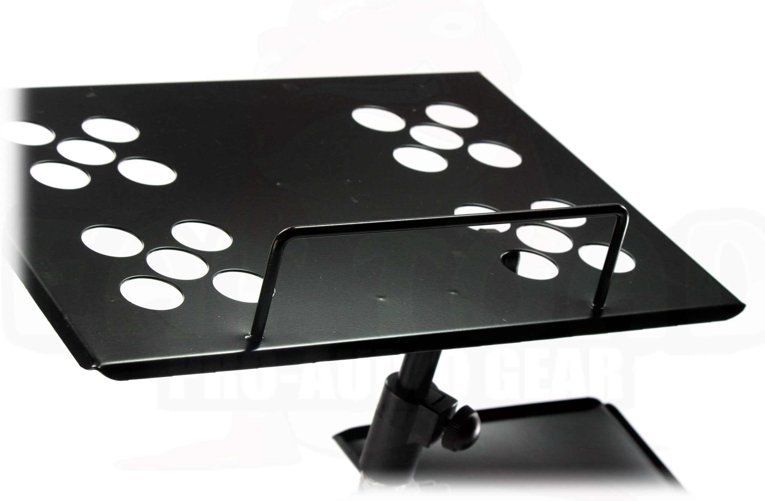 Computer Dj Stand Double Laptop Stand for Djs | Mobile Disc Jockey PC Table Clamp Gear ...