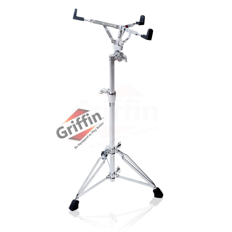 Extended Height Snare Drum Stand - GRIFFIN Tall Concert Stand Up Mount Holder