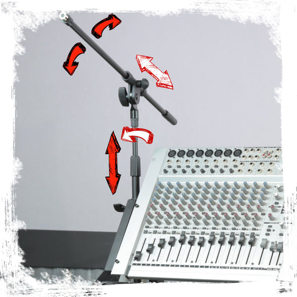 Studio Rack Mount Cart Rolling Rackmount Mixer Stand on Wheels