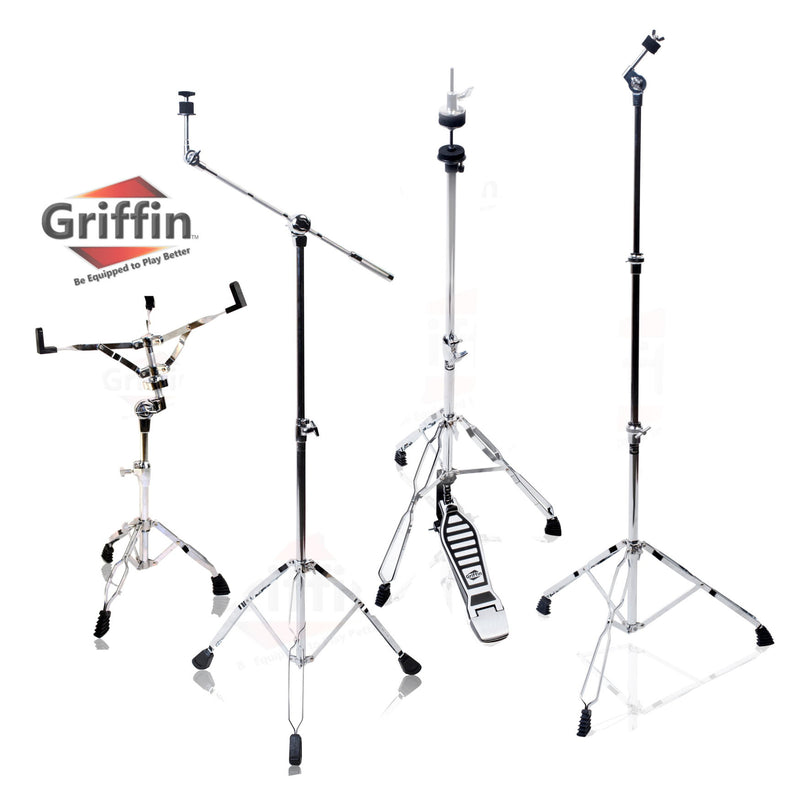 Remote HiHat Stand, Cymbal Boom, Straight Cymbal and Snare Drum Stand