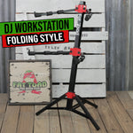 DJ Workstation Stand FAT TOAD Keyboard Mixer MIDI Holder Laptop Table Rack Mount