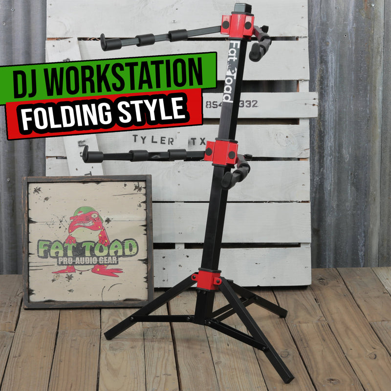 DJ Workstation Stand FAT TOAD Keyboard Mixer MIDI Holder Laptop Table Rack Mount