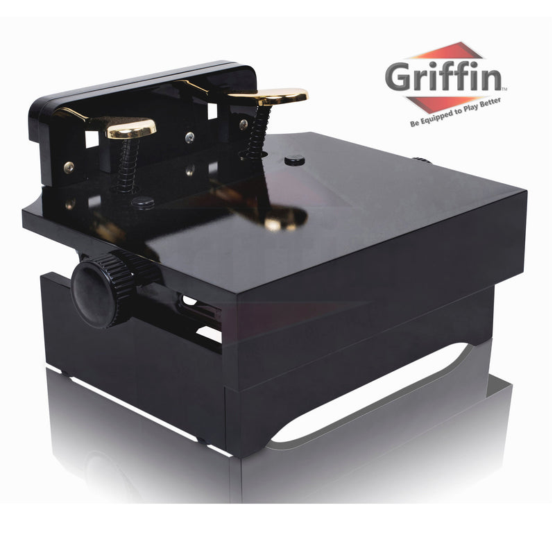 Piano Pedal Extender – GRIFFIN Foot Stool Bench Kids Adjustable Height Assist