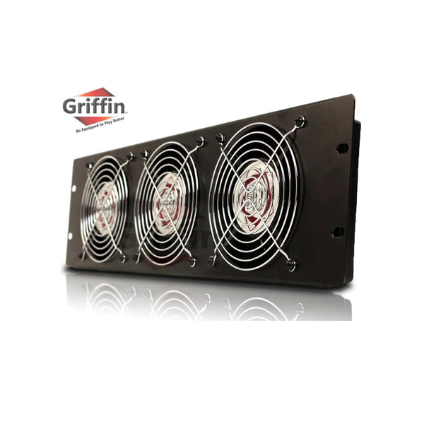 Rackmount Triple Cooling Fans | Rack Panel 3U for Studio - GeekStands.com